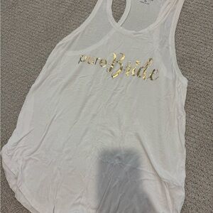 Pure Barre Bride White Tank Top